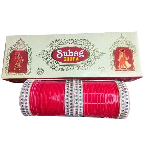Dot Chuda Scarlet Glow Traditional Bangles