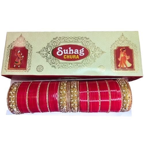 Super Chuda Royal Red Bridal Chuda Set