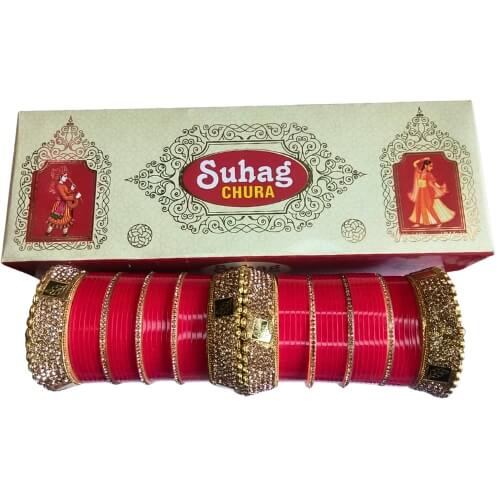 Latkan Chuda Red Radiance Bridal Chura Set