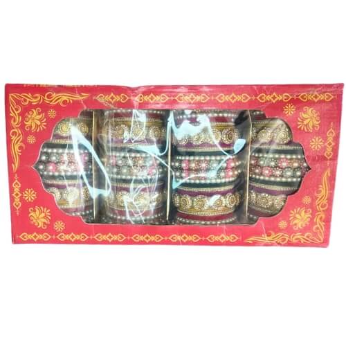 Rajwadi Pearl Kundan Chuda