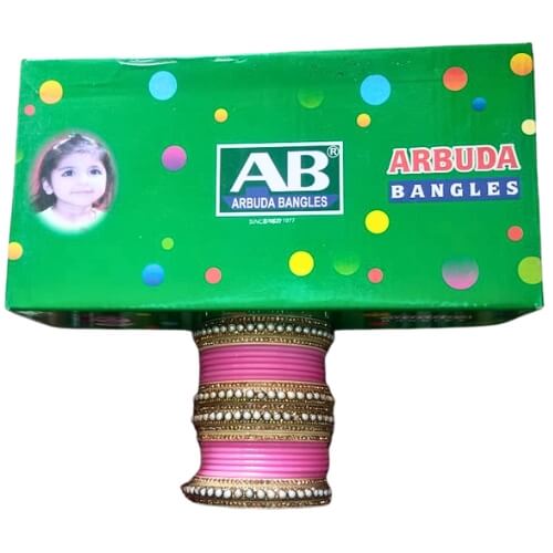 Tubelight Chuda Soft Rose Pearl Bridal Bangles