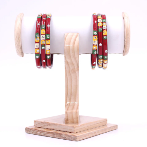 6 Pcs Daily Wear Glass Bangles Set