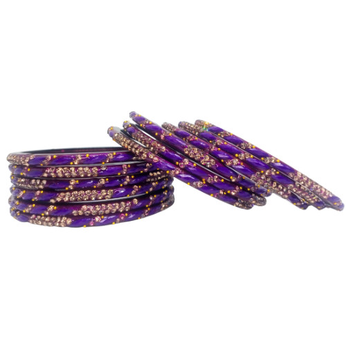 HP Kalash Glass Bangle set - 12 PCs