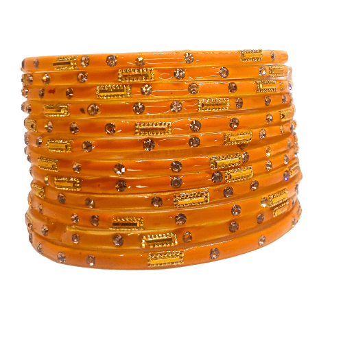 Andolan 12-Piece Glass Bangle Set