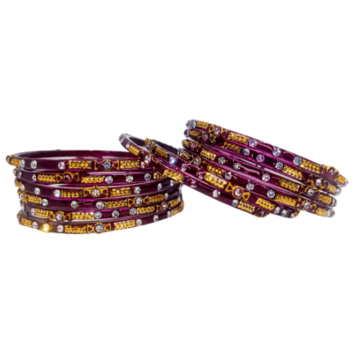 Bhumik 12-Piece Glass Bangle Set 