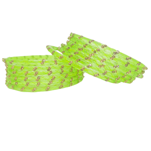 Chandani Graceful 12-Piece Glass Bangle Set