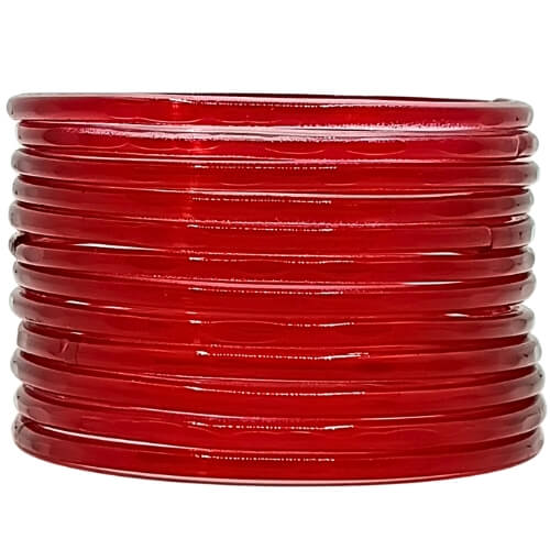 Jelly Translucent 12-Piece Bangles