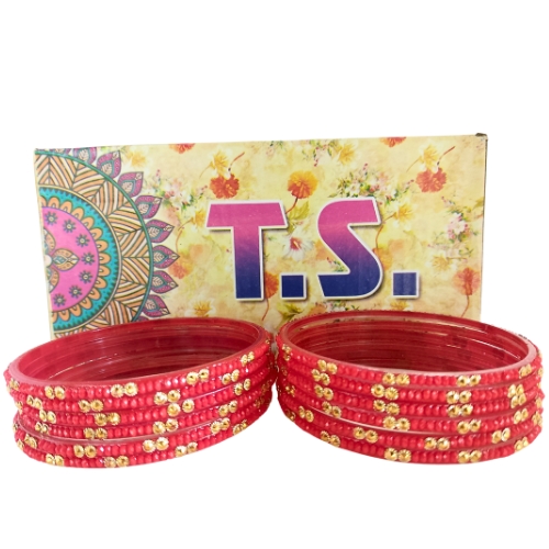 OPPO 12-Piece Design Radiant Sparkle Glass Bangles Set