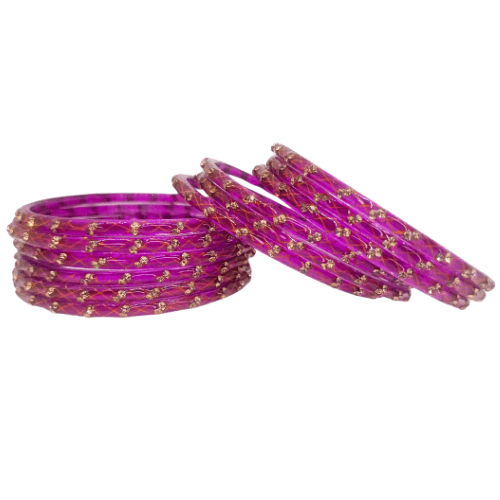 Chandani Graceful 12-Piece Glass Bangle Set