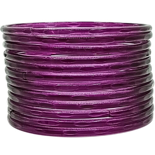 Jelly Translucent 12-Piece Bangles