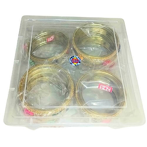 Multicolor Kundan Traditional Indian Bangles Set