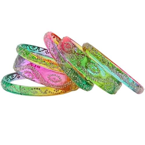 Contemporary Ethnic 3-Piece Bangle Set