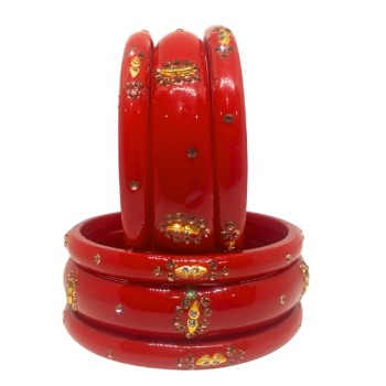 Kailash Wasi Glass Kangan/Chudi set - 3 PCs