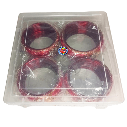 2Pc Rajwadi Style Mix Stone Kada Set