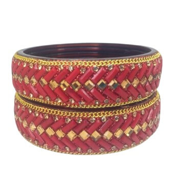 Ethnic Glass Kada Set