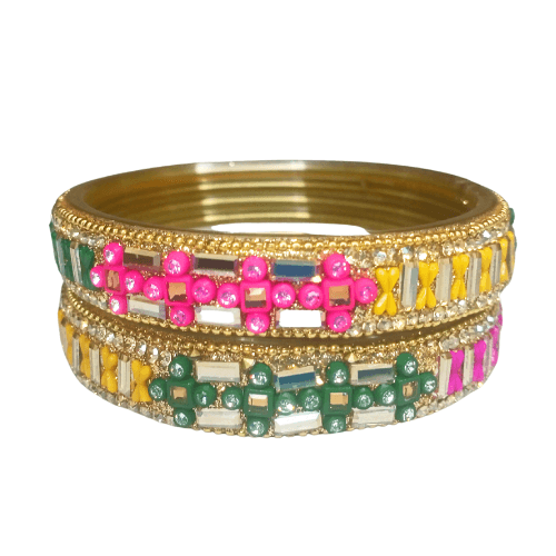 2Pc Sleek Style Multicoloured Kangan