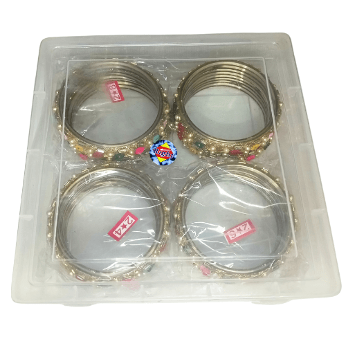 Flower and Moti Combined 2 Pc Kada Set