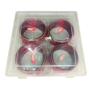 Elegant 2Pc Broad Glass Kada set