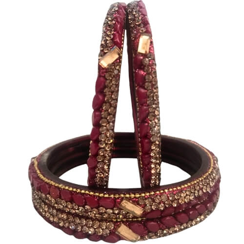  Adorned 4-Piece Bangles Set