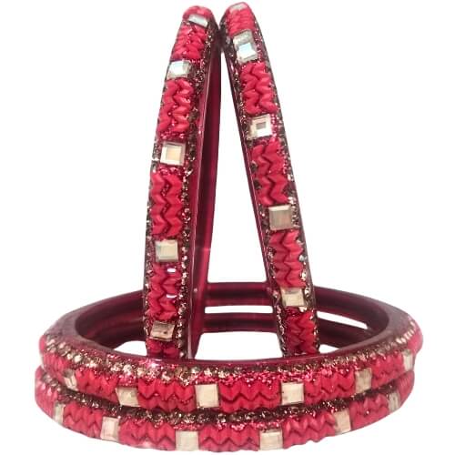 Bead Matrix Crystal Designer 4-Piece Bangle Set