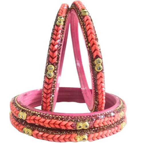 Blush Braided Radiance 4-Piece Bangle