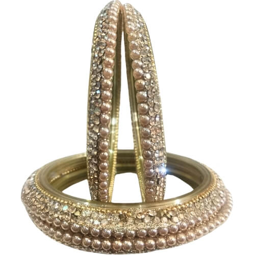 Champagne Pearl Luxe 4-Piece Bangle Set