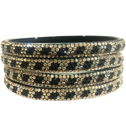 Crimson Shine Designer 4-Piece Bangles