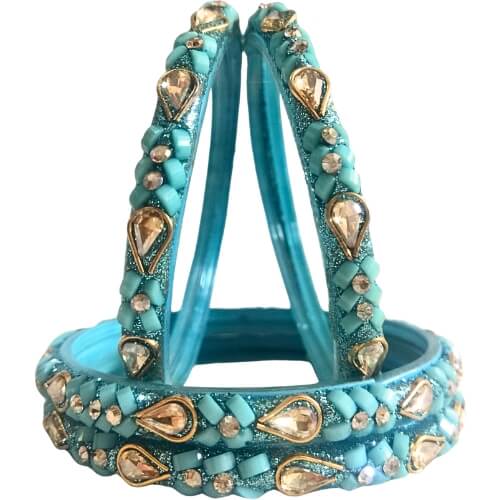 Ocean Mist Elegance 4-Piece Bangles