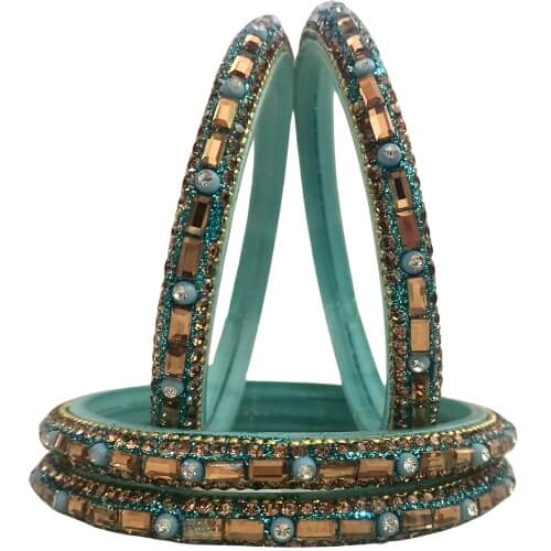 Oceanic Charm 4-Piece Stack Bangles 