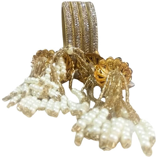 Pearl Latkan  Designer 4-Piece Kada