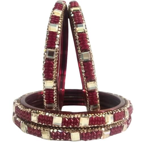 Royal Grid 4-Piece Bangle Set