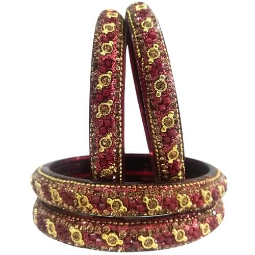 Velmora Gleamstack 4-Piece Bangles