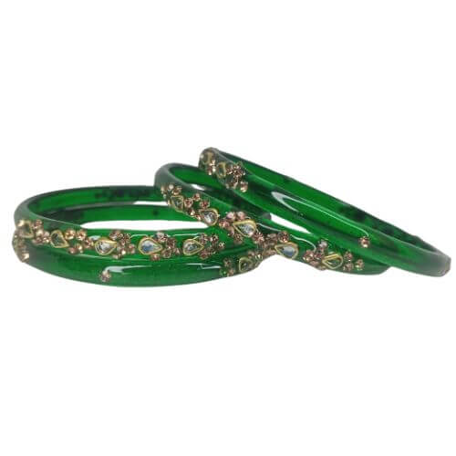 Diamond Borosil Royal Mirror Work Bangle