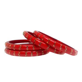 Kesar Glass Kangan/Chudi set - 4 PCs