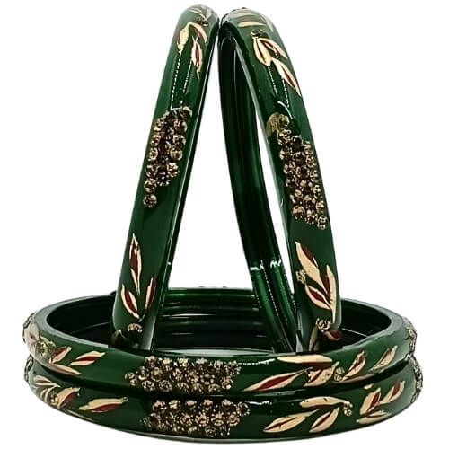 Mannat Leaf & Luxe 4-Piece Bangles 