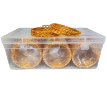 Design 1224 Traditional Dotted Look -12 PCs Bangle Set