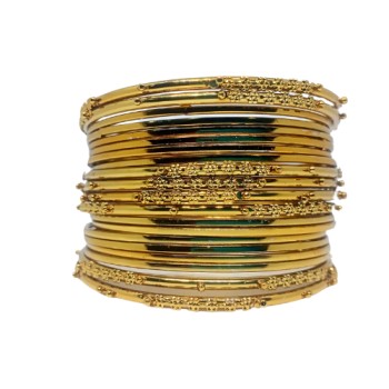 Traditional Gold Plated Bangles Set 