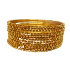 Design 1224 Traditional Dotted Look -12 PCs Bangle Set