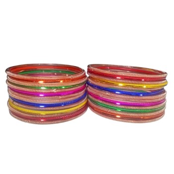 Design 801 Traditional Antique Multicolored Bangle Set