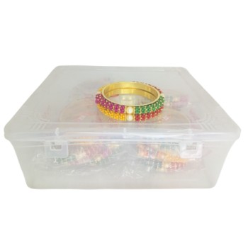 Alloy Metal with Plastic beads Kada Set