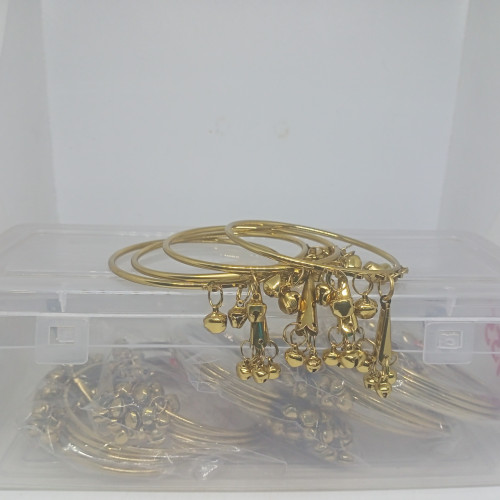 Design 7261  Alloy Metal with Ghungroo Latkan Bangles Set