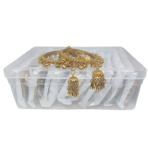 Stylish Traditional Ghungroo with Jhumki Latkan Bangles Set
